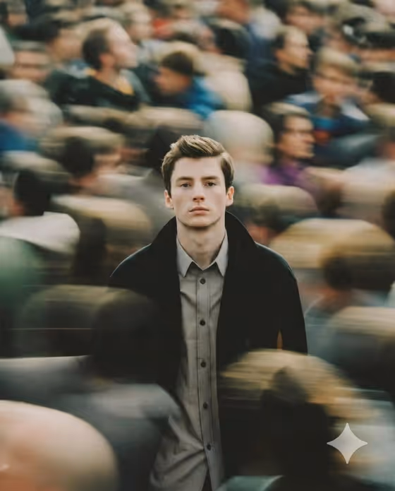 Crowd Freeze Portrait template result