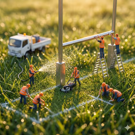 Tiny Rugby Pitch Crew