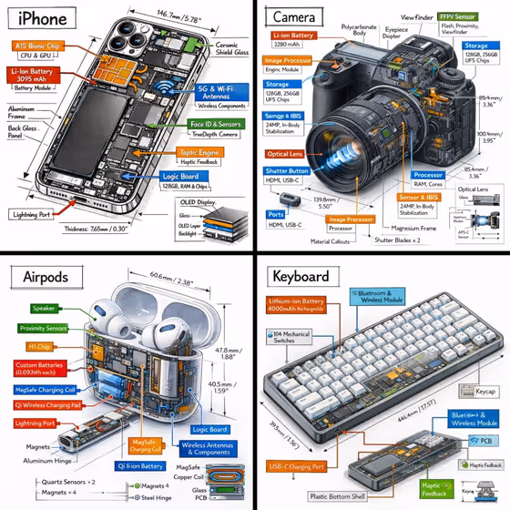 Isometric Color-Coded Schematic template result