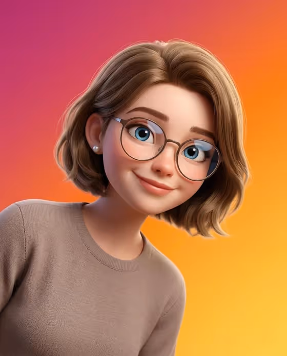 Pixar-Style 3D Portrait template result