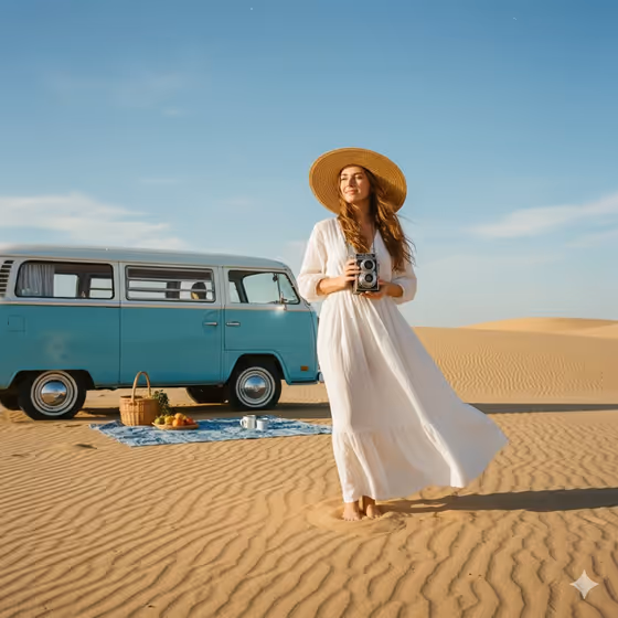 Desert Camper Portrait template result