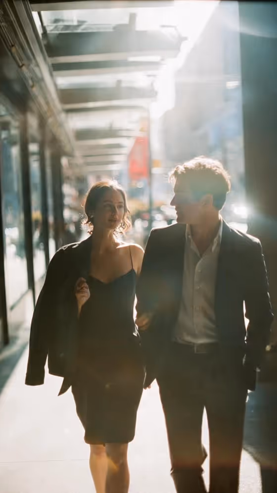 Urban Couple Walk