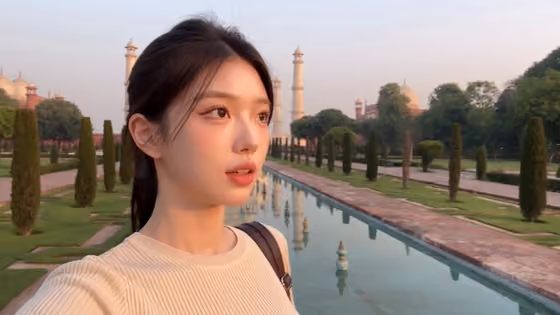 Photorealistic Agra Smartphone Travel Vlog
