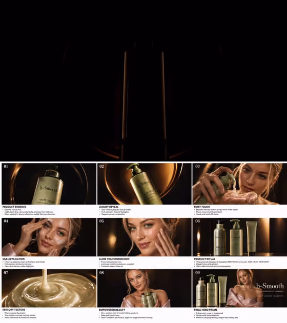 Luxury Skincare Storyboard Commercial