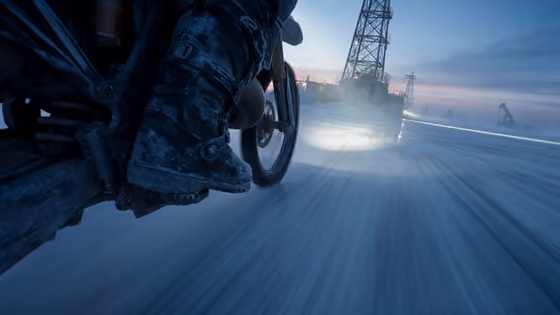 Arctic Motorcycle Ice Racer Thriller