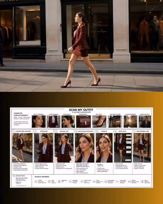 Scan My Outfit Luxury Fashion Storyboard