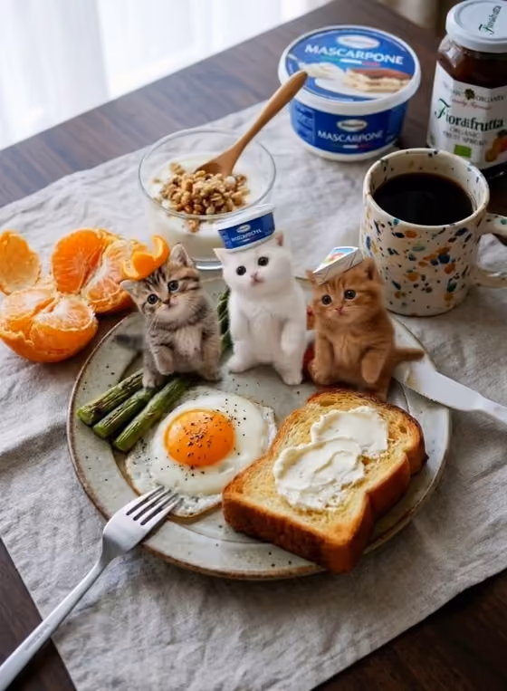 Mini Kittens Breakfast Dance