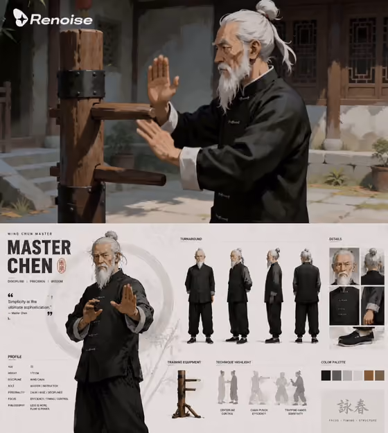Wing Chun Master Character Sheet