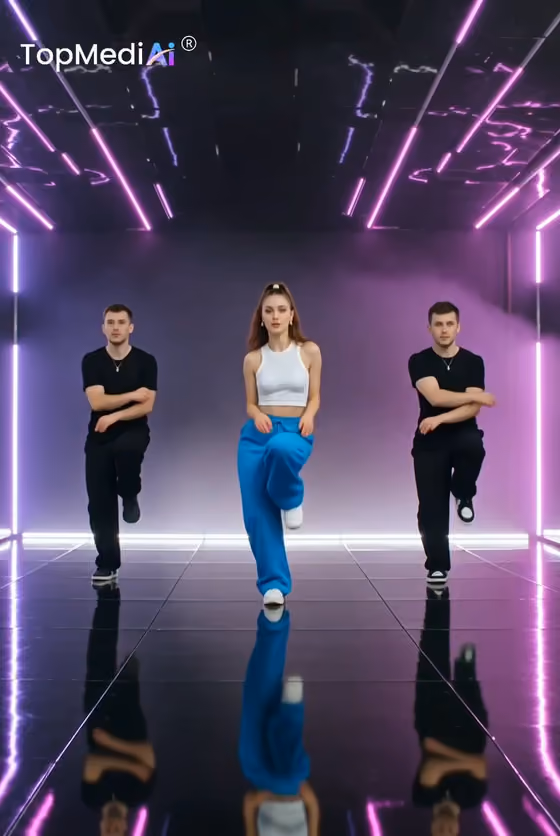Neon Stage K-Pop Dance Performance