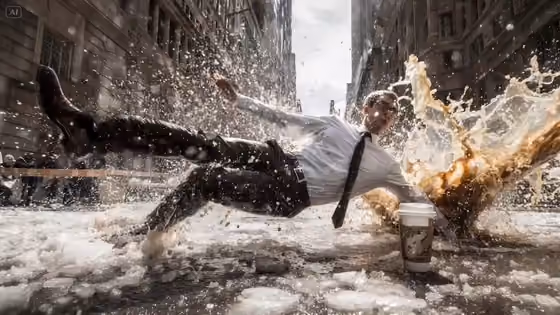 Frozen Bullet Time Street Fall template result