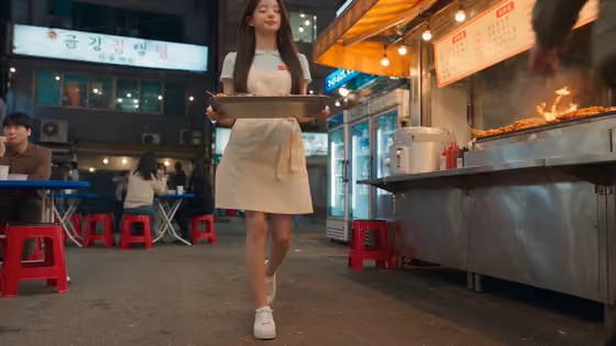 Slow Motion Street Food Catch