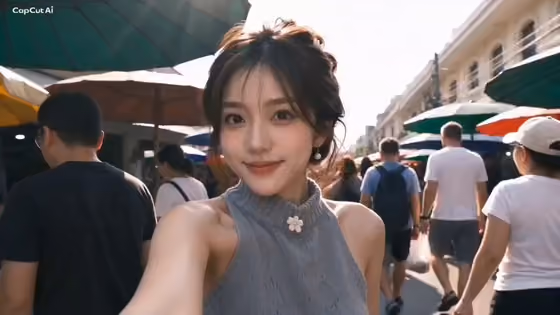 Sunday Market Memories Selfie