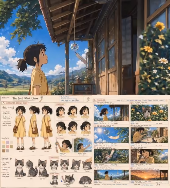 Lost Wind Chime Anime Development Board