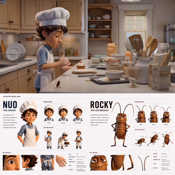 Duo Character Design Sheet Showcase