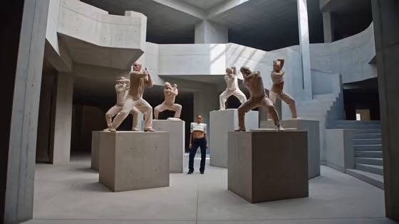 Brutalist Plinth Dance Music Video