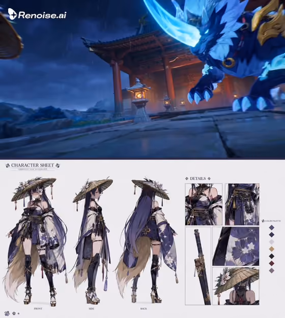 Oriental Fox Wanderer Character Sheet
