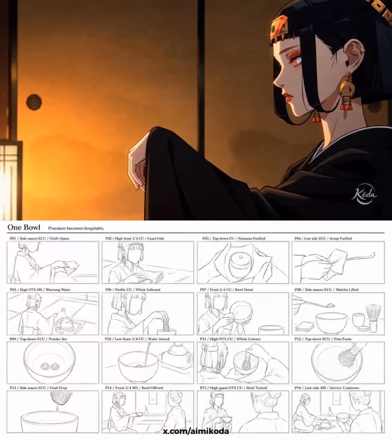 One Bowl Tea Ceremony Storyboard