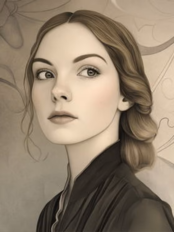 Nouveau Sepia Elegance