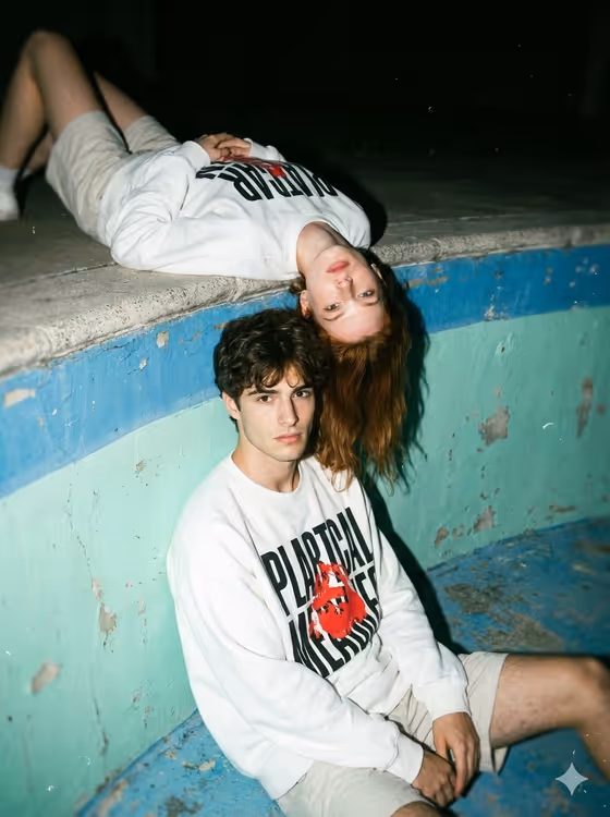 Empty Pool Couple