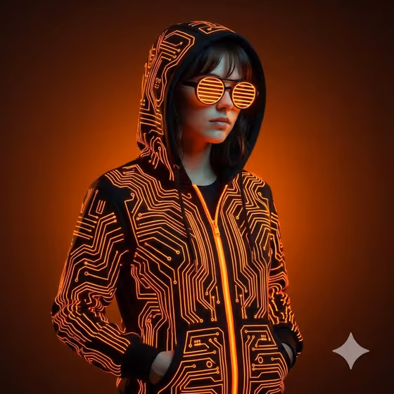 Cyberpunk Glow Portrait