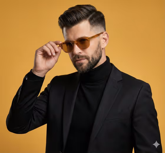 Confident Studio Portrait template result