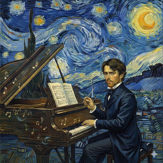 Starry Night Composer template result