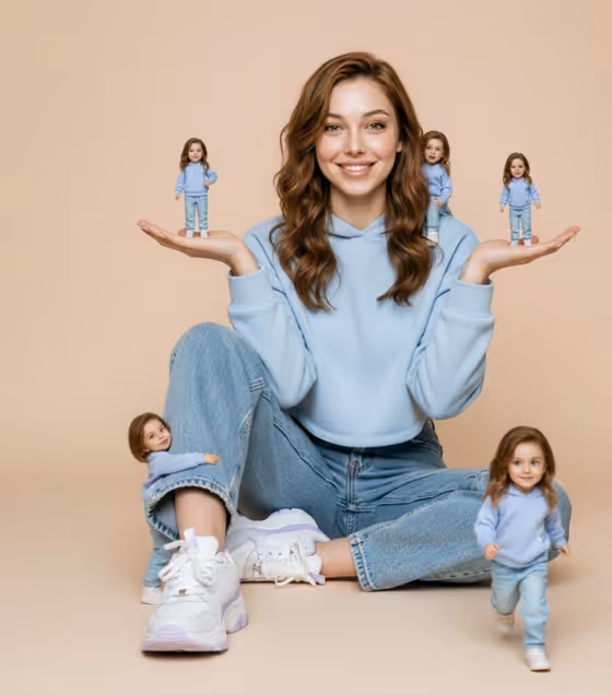 Mini Clone Portrait template result