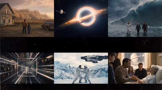 Cinematic Storyboard template result