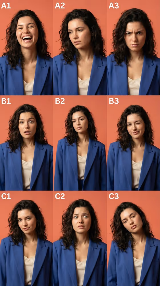 Expression Grid template result