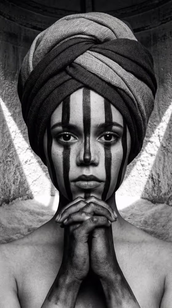 Obsidian Headpiece Portrait