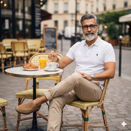 Paris Cafe Portrait
