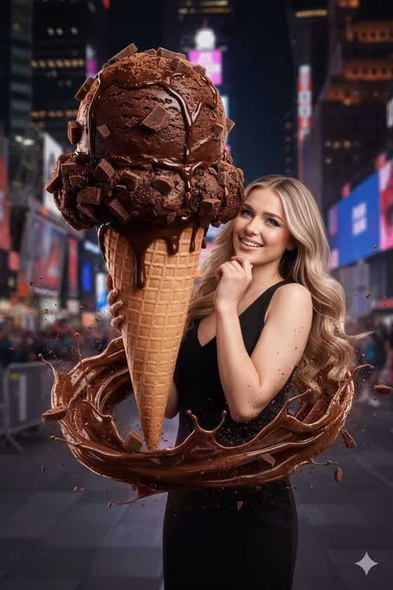 Neon Dessert Ad