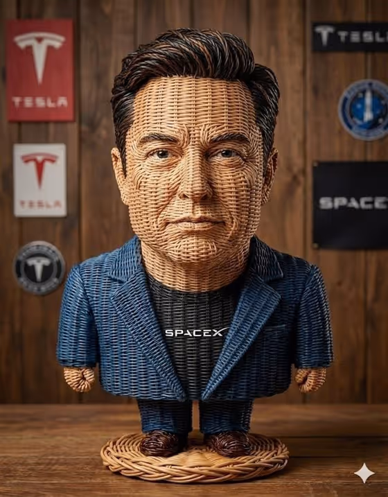 Wicker Figurine