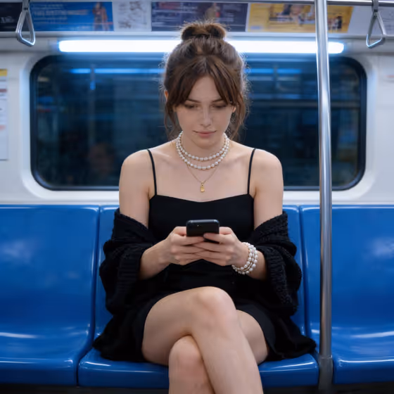 Candid Subway Portrait