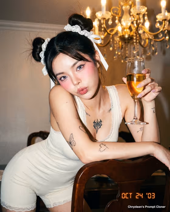 Y2K Flash Candid