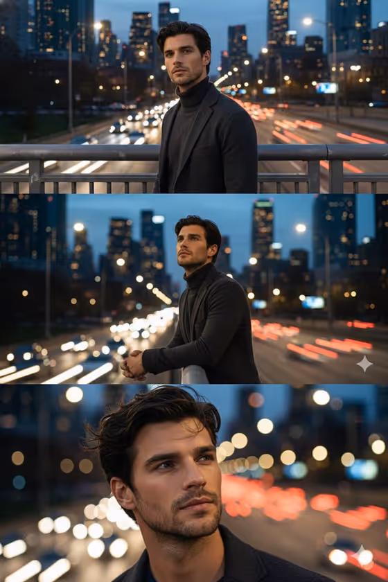 Night Bridge Triptych