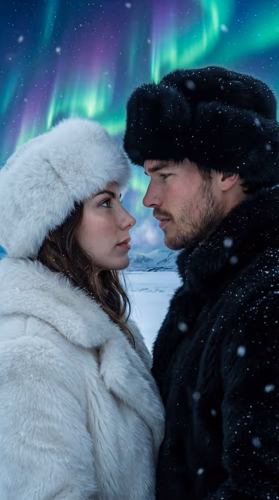 Aurora Couple Portrait