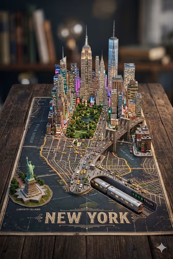 City Map Diorama