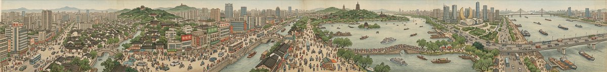 Modern City Scroll