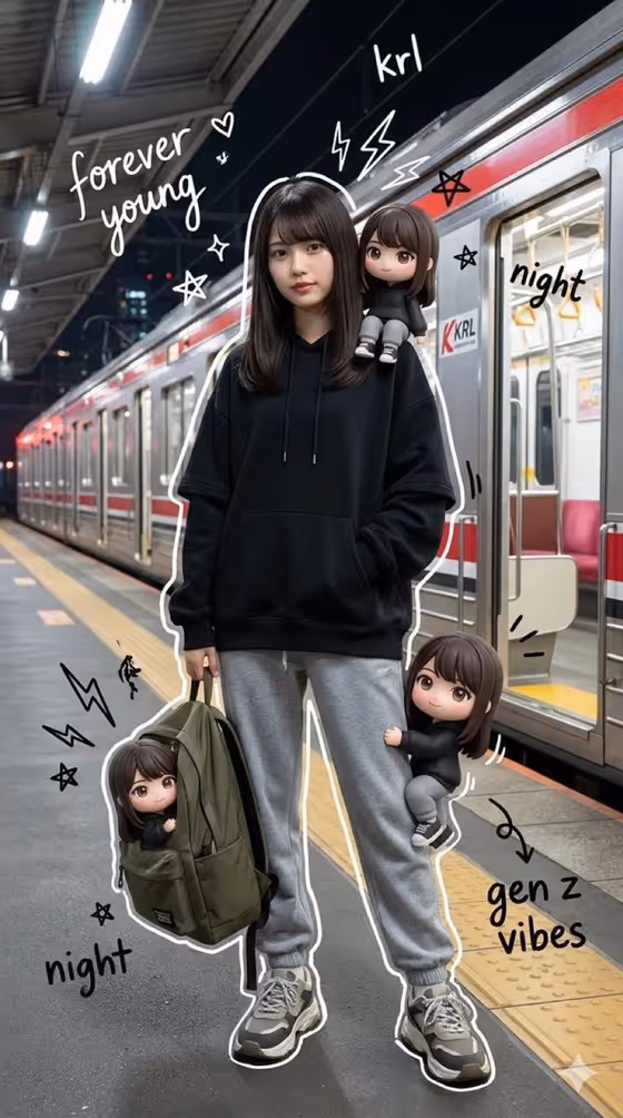 Chibi Station Portrait template result
