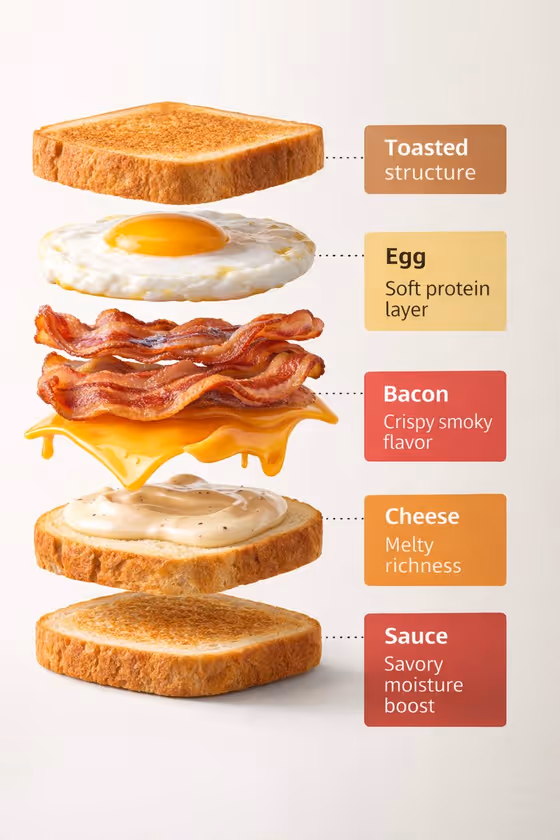 Exploded Sandwich Diagram