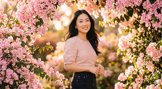 Ethereal Blossom Portrait