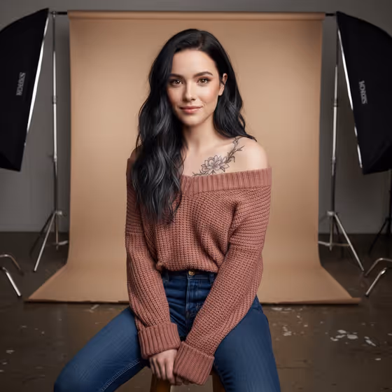 Backstage Studio Portrait template result