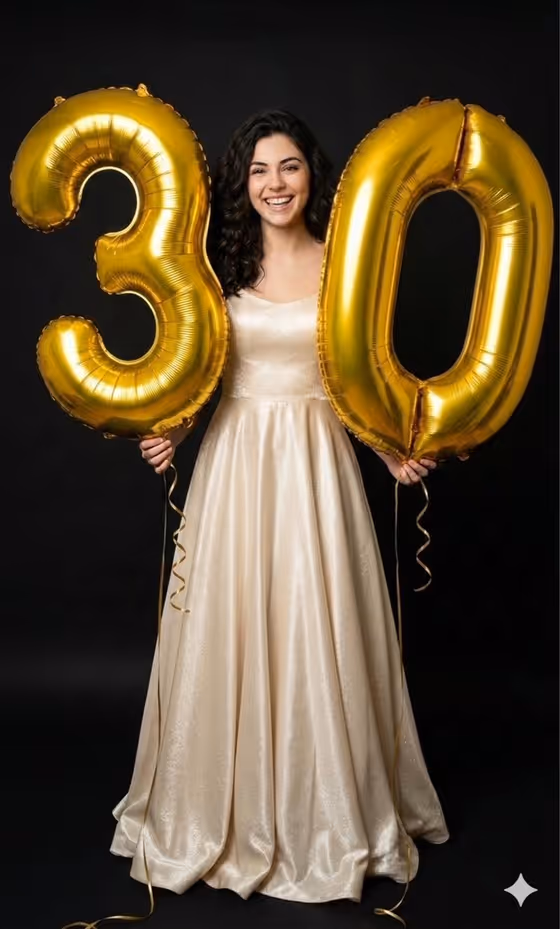Gold Birthday Portrait