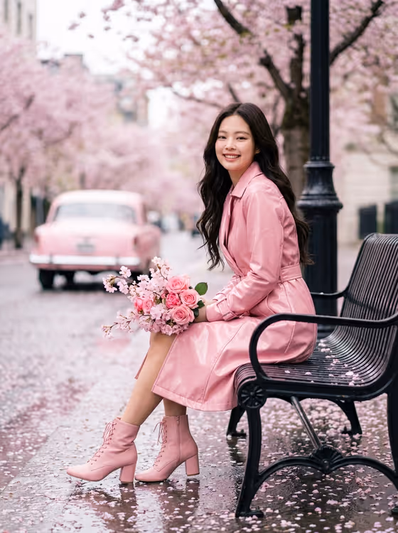 Pink Spring Portrait