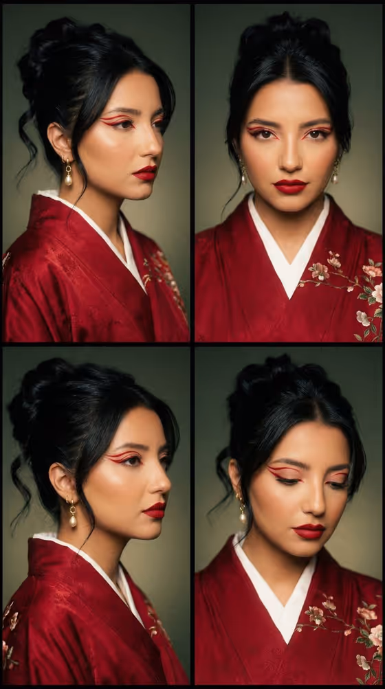 Editorial Beauty Grid template result
