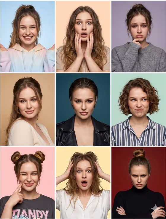 Mood Grid Portrait template result