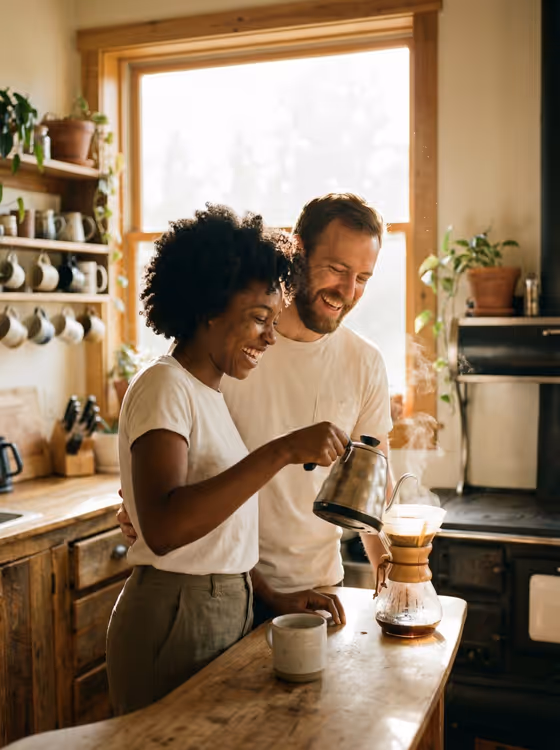 Morning Coffee Candid