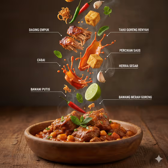 Levitating Food Infographic template result