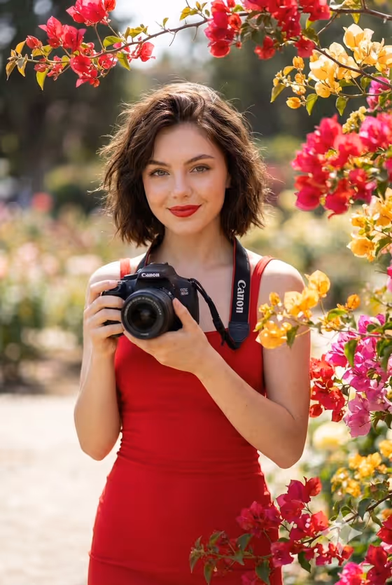 Cinematic Camera Portrait template result